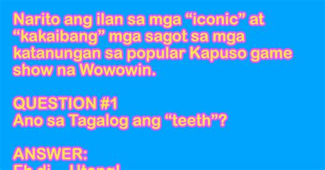 logic tagalog with answer|funny tagalog question and answer.